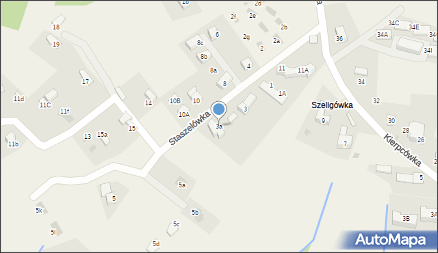 Kościelisko, Staszelówka, 3a, mapa Kościelisko