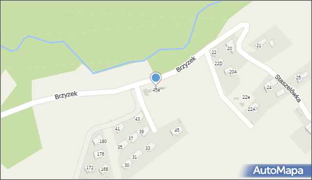 Kościelisko, Staszelówka, 45a, mapa Kościelisko