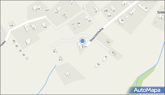 Kościelisko, Staszelówka, 5, mapa Kościelisko