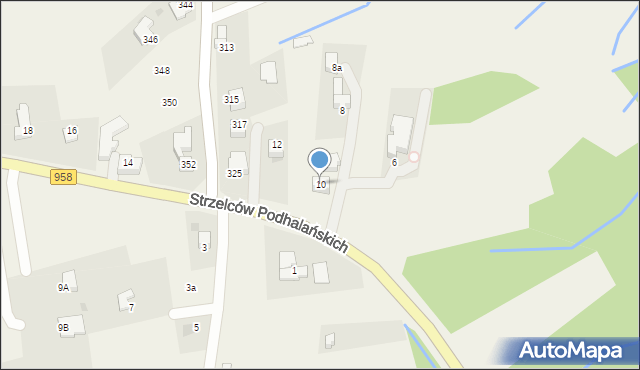 Kościelisko, Strzelców Podhalańskich, 10, mapa Kościelisko
