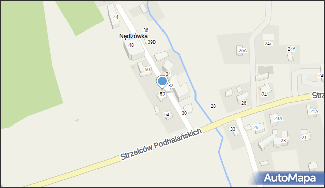 Kościelisko, Strzelców Podhalańskich, 52, mapa Kościelisko