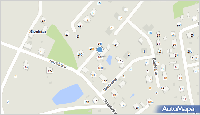 Kościerzyna, Strzelecka, 16C, mapa Kościerzyna