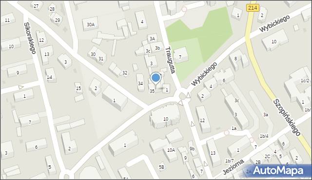 Kościerzyna, Strzelecka, 36, mapa Kościerzyna