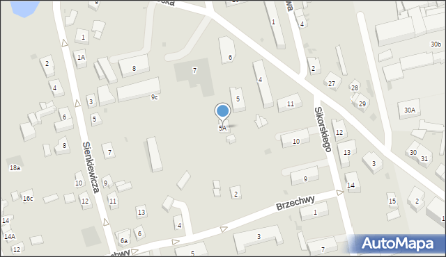 Kościerzyna, Strzelecka, 5A, mapa Kościerzyna
