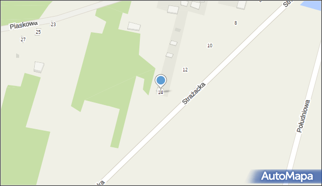 Kostrzyn, Strażacka, 14, mapa Kostrzyn