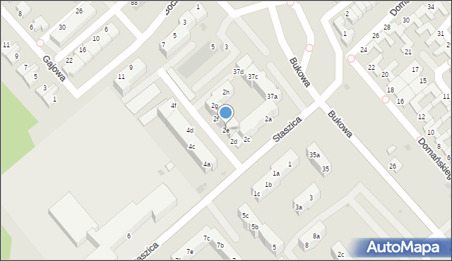 Koszalin, Staszica Stanisława, 2e, mapa Koszalina