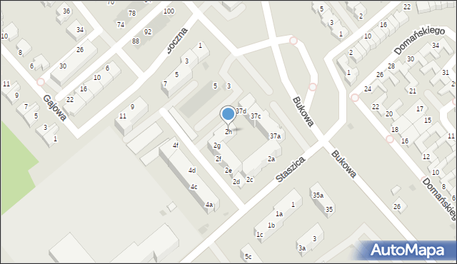 Koszalin, Staszica Stanisława, 2h, mapa Koszalina