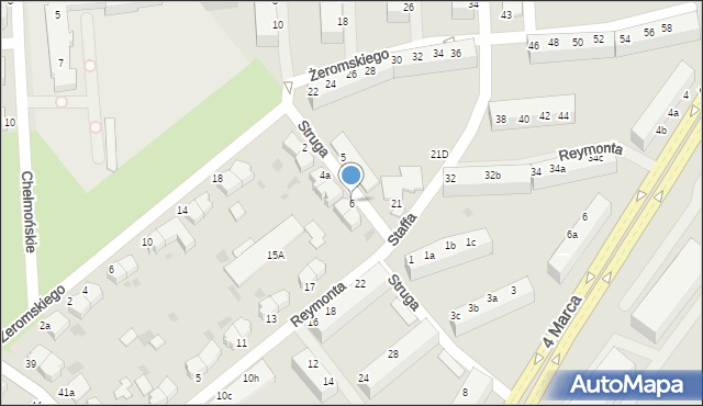 Koszalin, Struga Andrzeja, 6, mapa Koszalina