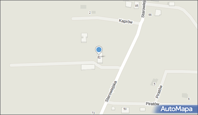 Koszalin, Starowiejska, 81, mapa Koszalina