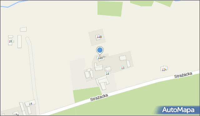 Koszwice, Strażacka, 14A, mapa Koszwice