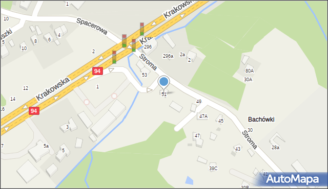 Koszyce Wielkie, Stroma, 51, mapa Koszyce Wielkie