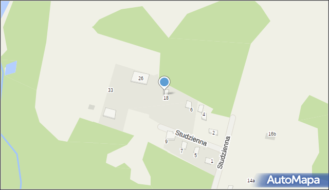 Koty, Studzienna, 8, mapa Koty