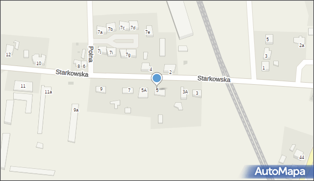 Kowalów, Starkowska, 5, mapa Kowalów