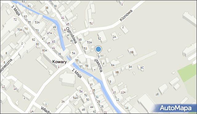 Kowary, Staszica Stanisława, 3, mapa Kowary