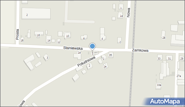 Koźmin Wielkopolski, Staniewska, 1, mapa Koźmin Wielkopolski