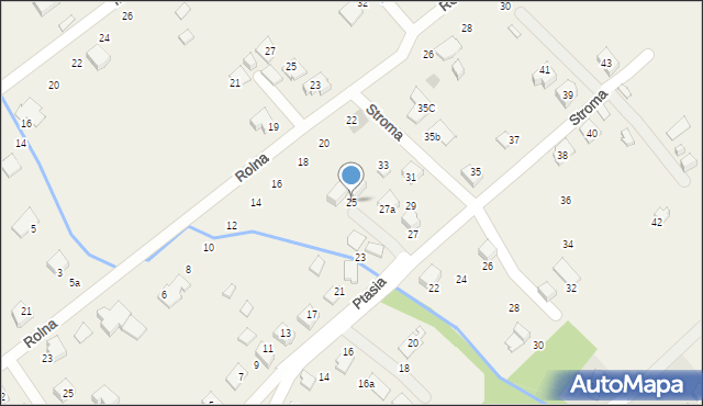 Kozy, Stroma, 25, mapa Kozy