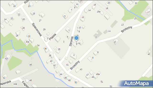 Kozy, Stroma, 4, mapa Kozy