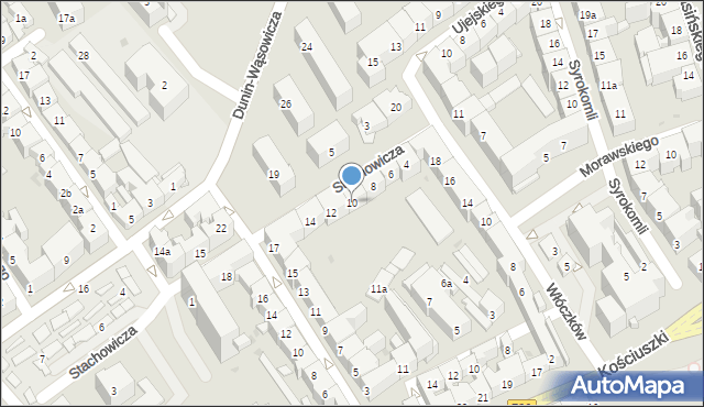 Kraków, Stachowicza Michała, 10, mapa Krakowa