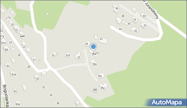 Kraków, Stępice, 35A, mapa Krakowa