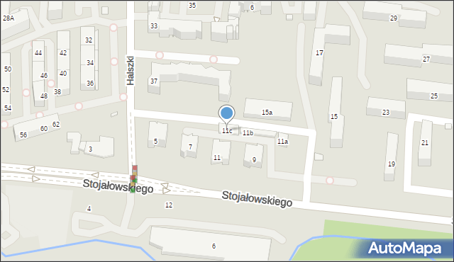 Kraków, Stojałowskiego Stanisława, ks., 11c, mapa Krakowa