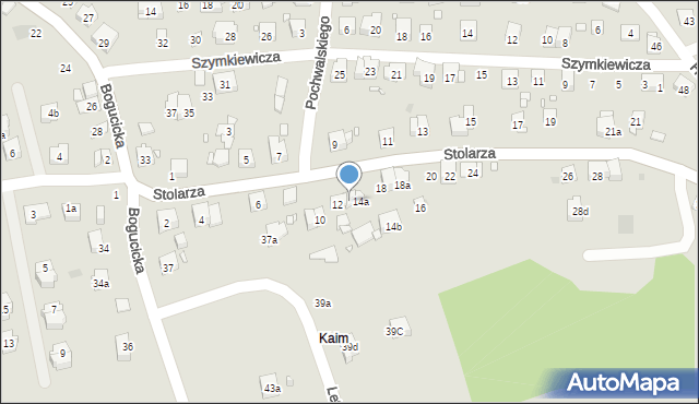 Kraków, Stolarza Stefana, 14, mapa Krakowa