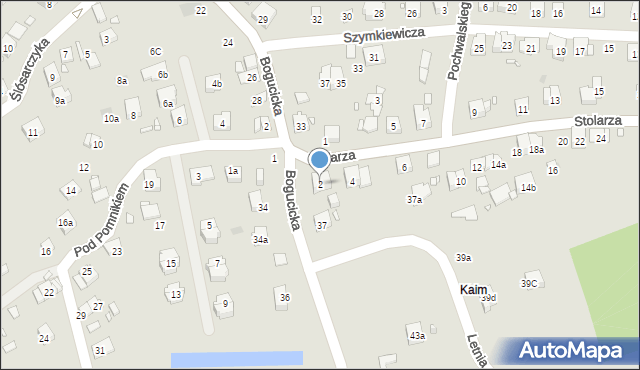 Kraków, Stolarza Stefana, 2, mapa Krakowa