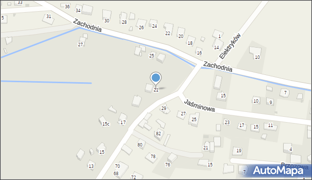 Kraków, Stary Gościniec, 21, mapa Krakowa