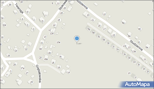 Kraków, Stokowa, 10g, mapa Krakowa