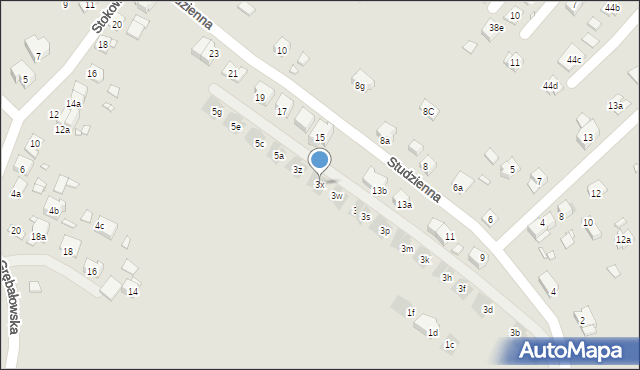 Kraków, Studzienna, 3x, mapa Krakowa