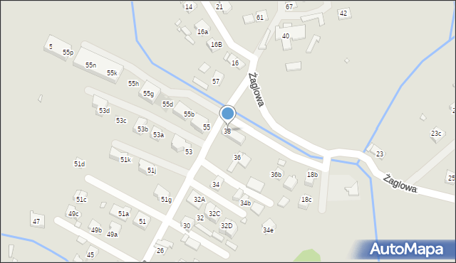 Kraków, Stare Wiślisko, 38, mapa Krakowa