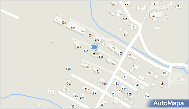 Kraków, Stare Wiślisko, 53b, mapa Krakowa