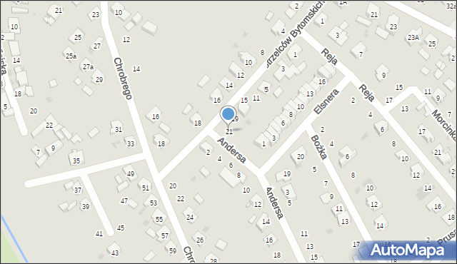 Krapkowice, Strzelców Bytomskich, 21, mapa Krapkowice