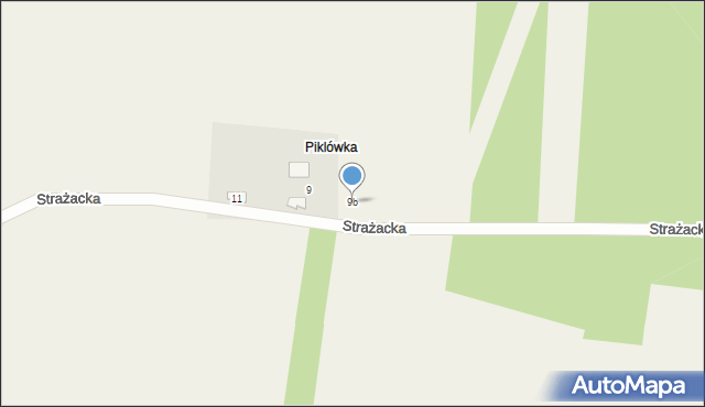 Krasice, Strażacka, 9b, mapa Krasice