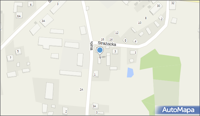 Kraśniczyn, Strażacka, 5, mapa Kraśniczyn