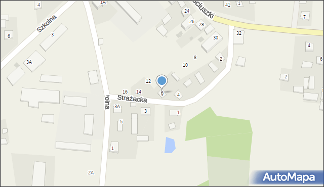 Kraśniczyn, Strażacka, 6, mapa Kraśniczyn