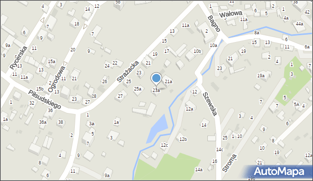 Kraśnik, Strażacka, 23a, mapa Kraśnik