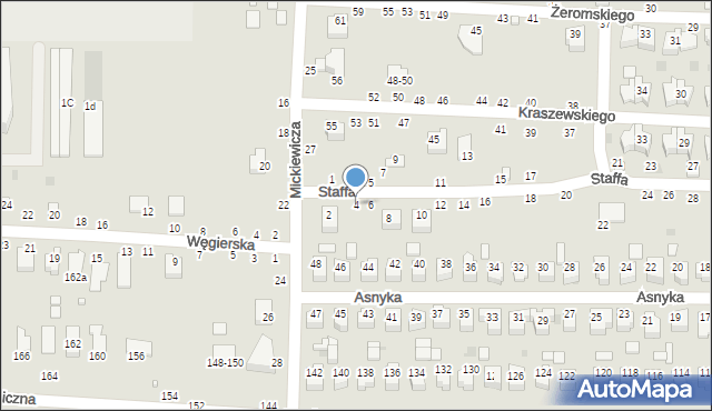 Kraśnik, Staffa Leopolda, 4, mapa Kraśnik
