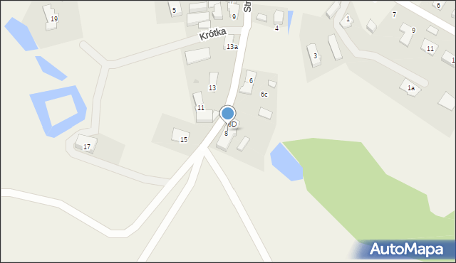 Krępa Słupska, Strumykowa, 8b, mapa Krępa Słupska