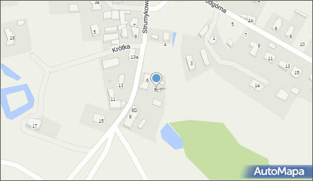 Krępa Słupska, Strumykowa, 6c, mapa Krępa Słupska