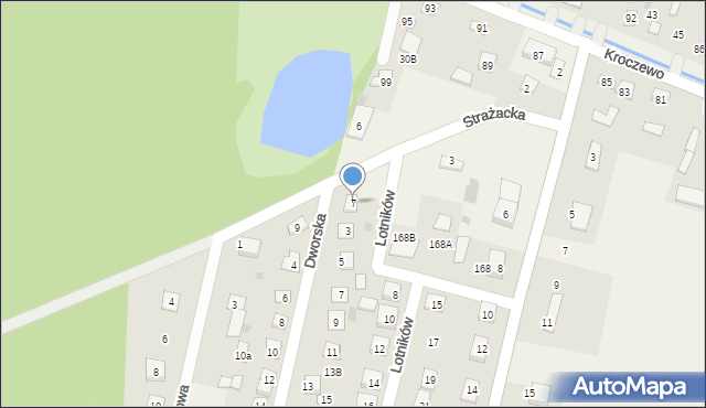 Kroczewo, Strażacka, 7, mapa Kroczewo