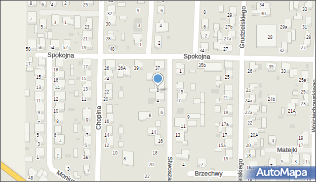 Krotoszyn, Stwosza Wita, 2, mapa Krotoszyna