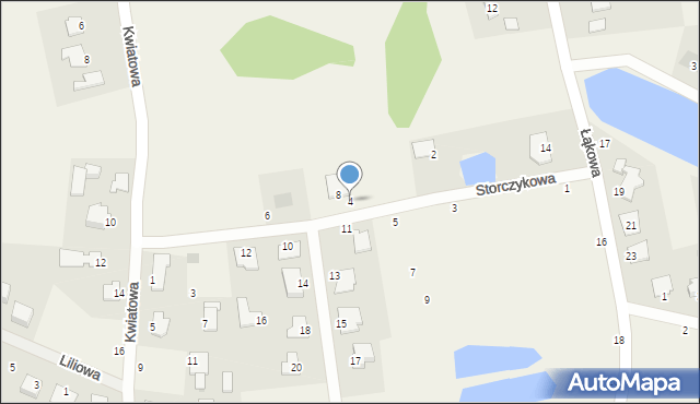 Kruszyn Krajeński, Storczykowa, 4, mapa Kruszyn Krajeński