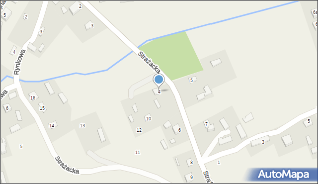 Krzczonów, Strażacka, 4, mapa Krzczonów