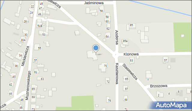 Krzepice, Stasiewicza, ks., 10, mapa Krzepice