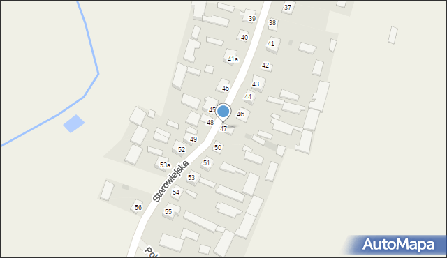 Krześlin, Starowiejska, 41, mapa Krześlin