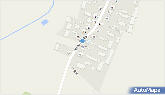 Krześlin, Starowiejska, 51, mapa Krześlin