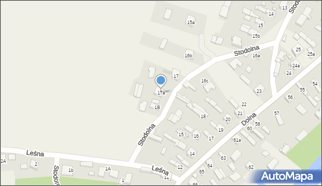 Krzętów, Stodolna, 17a, mapa Krzętów