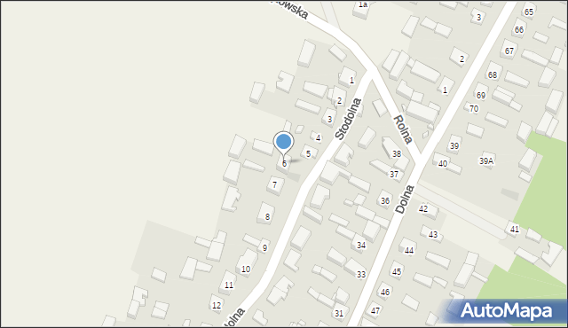 Krzętów, Stodolna, 6, mapa Krzętów