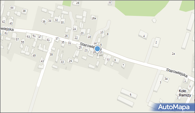 Krzykawka, Starowiejska, 17, mapa Krzykawka