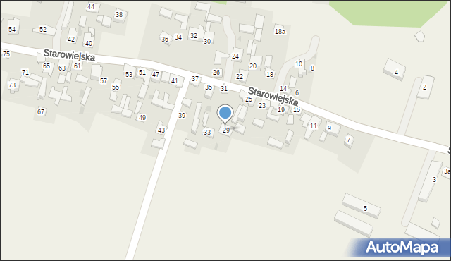 Krzykawka, Starowiejska, 29, mapa Krzykawka